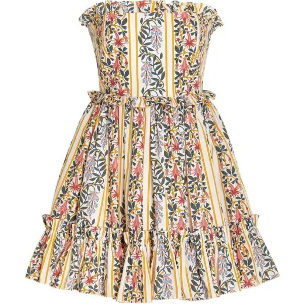 Agua Bendita Rosa Ruffled Mini Dress